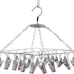PANCA 25 Clips Stainless Steel Cloth Drying Hanger | Foldable Square Drying Rack for Baby Clothes, Socks, Undergarments & Small Laundry Items | Stand with Hooks – Rustproof & Space-Saving-image-28