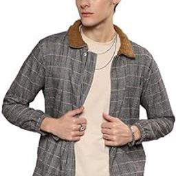 Men's Polyester Zip-Front Standard Length Jacket With Fleece Detail For Casual Wear | Long Sleeve | High Neck | Zipper Closure | Suede Jacket Crafted With Comfort Fit For Everyday Wear-image-51