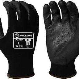 Armor Guys 06-012 Duty, Nylon Liner, Polyurethane Palm Coated, Size XL, 12/PK-image-34