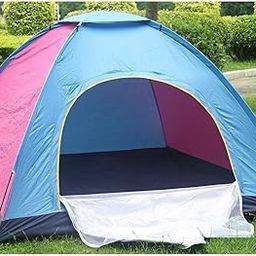 BLUE SPACE Large & Easy Set up Waterproof Portable Plastic 6 Person War Base Family Camping Tent with Travel Carry Bag (Multicolour)-image-69