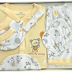 KIDONEX Baby Gift Set for Newborns – 6 PCS | Soft & Breathable Infant Clothes | 0-6 Months | Baby Shower Gift Box-image-79