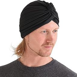 BISMAADH Men's & Women's Pleated Head Wrap Knit Bonnet Turban/Pleated Stretchable Polyester Women?s Turban Head Cover/Sun Cap Pagri-image-12