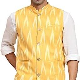 Men's Casual Nehru Jacket Business Vests Lightweight Waistcoat Slim Fit Suit Vest-image-28