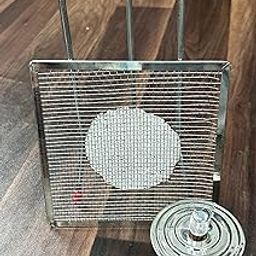 DT Science House Tripod stand, Wire gauge (2 pices), S.S Spirit lamp(Combo of 4) for lab use and experiments-2