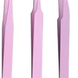53 Arts 3pcs Tweezers Stainless Steel Straight and Curved Volume Lash Tweezers Set for Eyelash Extension Professional With Twizers Case-image-89
