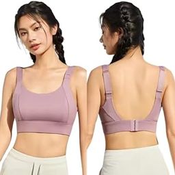 Nylon Spandex Active Sports Bra for Women | Full Coverage, Non-Wired, Seamless, Stretchable & Support Activewear for Women | Criss Cross Back Crop Tops for Gym, Yoga & Workout – Size: M - 4XL-image-18