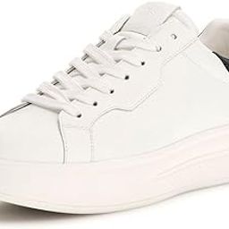Men Winno Solid Leather Lace Up Low Top Sneakers-image-71