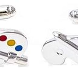Paint Palette Painter Artist Pair Cufflinks in a Presentation Gift Box & Polishing Cloth-48