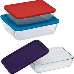 CARTNOVA‚Versatile Glass Food Storage Containers Set ‚¨ 6-Piece Multi-Color Kitchen Organization Solution for Airtight Freshness & Easy Meal Prep-19