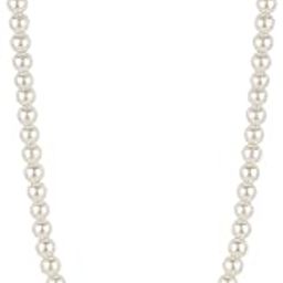 Handcrafted Single Line Strand Statement Necklace Mala for Women & Girls (White), Valentine Gift-image-48