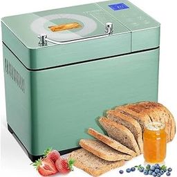 Mann Mart‚Large Capacity Dual-Heater Bread Maker: 17 Baking Programs, Ceramic Pan & Automatic Fruit Dispenser for Delicious Homemade Bread-image-71