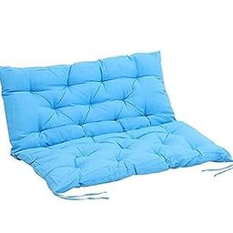 H B MSALA 2 Seater Full Outdoor and Indoor Bench Cushion for Garden/Chair Pad/Back and Hip Pain Relief Handmade Quilting Pack of 1 (40 x 50 Inch - Light Blue)-image-12