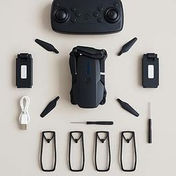 Fringe Fly E88 Drone with 4k Camera Foldable 1080P HD with FPV Live Video, Gestures Selfie, Altitude Hold, One Key Take Off/Landing, 3D Flips, Aerial Photography RC Drone with two batteries-20