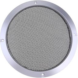 SAZ DEKOR 8 Inch Speaker Grills Cover Case with 4 pcs Screws for Speaker Mounting Home Audio DIY -225mm Outer Diameter Silver-25