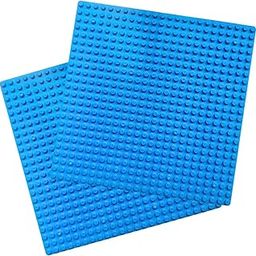 Make-Believe Baseplate for Building Bricks - Compatible with Classic Bricks only (Blue - Pack of 2)-28