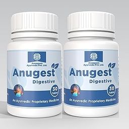 Anoopam Ayurveda Anugest Tablet for Improved Digestion & Gut Health | Aids Digestion & Reduces Hyperacidity (Pack of 2)-image-8