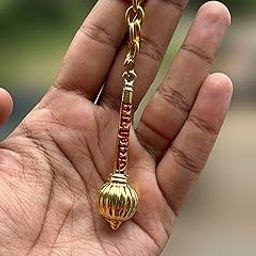 Metal Jai Shree Ram Hanuman Ji Gada Keychain (2.5 Inch)-image-96