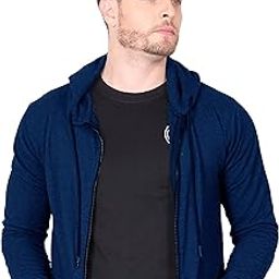 Men's Cotton Lycra Sweatshirt With Hood & Zip.-picture-18