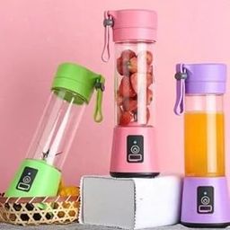 Portable USB Rechargeable Blender – Personal Smoothie Juicer Cup with 6 Blades, 380ml, Green – Mini Fruit Mixer for Travel, Home, Office & Outdoors (Multicolor) (pink)-image-42