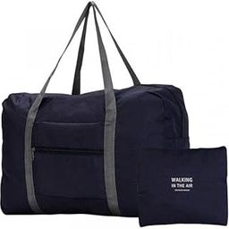 Waterproof Folding Carry Luggage Bag with Pocket (Black)-picture-13
