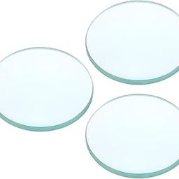 PATIKIL 4" (100mm) Focal Length Double Convex Lens, 3 Pack 50mm Diameter 9mm Height Glass Optically Polished Round Edges Lens for Physics Experiment, Clear-15