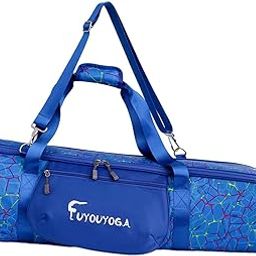 SECRET DESIRE Large Yoga Bags Knapsack Yoga Mat Carrier Case for Workout Dancing Women Men Blue-23