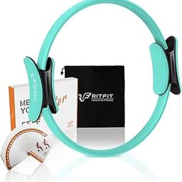 RitFit Pilates Ring Circle- 14 Inch Magic Fitness Circle for Toning Inner & Outer Thighs, Bonus Workout Guide Included (Cyan)-picture-16