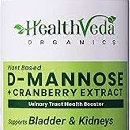 HEALTH VEDA ORGANICS PRIVATE LIMITED D-Mannose 500 mg + Cranberry Extract 200 mg | 60 Veg Tablets I Supports Kidney Health & Urinary Tract Infection-image-74