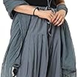 Women's Cotton Plain Patiala with Dupatta Set || Salwar Pants for Readymade Free Size-image-95
