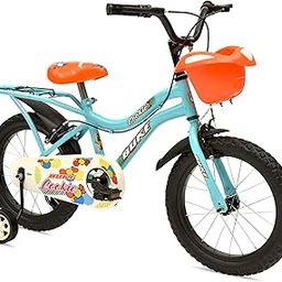 BUKE Cookie 16T Kids Bicycles for Girls|Wheel Size:16 Inches|Steel Frame:10.5 Inches|Rigid Fork|Caliper Brake|Steel Rim|Hi Raised/Training Wheels&Basket|Matt Gloss Finish(Light Blue),Big Kids-image-36