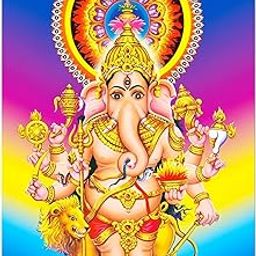 Kan Drishti vinayagar Wall Sticker - Kan Drishti ganapathy Wall Poster Sticker - Kan disti vinayagar Wall Poster Sticker - Large Size - 300GSM - Glossy -Strong Adhesive-image-12
