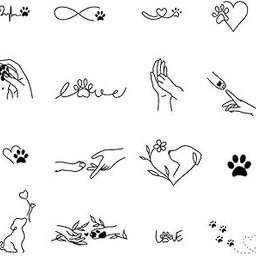 Simply Inked Animal Lovers Bundle Semi Permanent Tattoo, Designet Tattoo for All, Size: 5 x 5 inch-image-0
