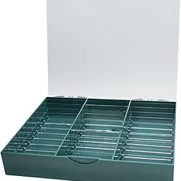 UJEAVETTE® Nail Art Storage Case 30 Cells Nail Decoration Box For Nail Salon Nail False Green-32