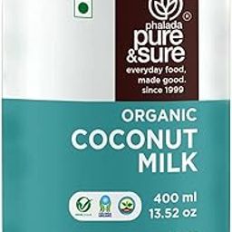 Pure & Sure Organic Coconut Milk 400ML | 100% Naturally Processed Unsweetened Nariyal Milk | Rich & Creamy Texture for Cooking & Baking | Enriched With Nutrients | No Additives-17