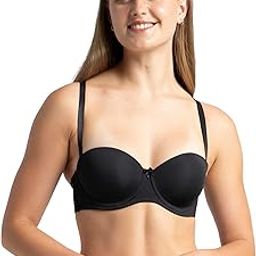 jockey Women's Nylon Lightly Padded Wired Modern Bandeau Full Coverage Bra-picture-28
