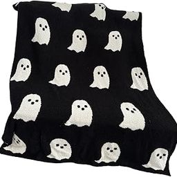UJEAVETTE Ghosts Design Blanket Keep Warm Travel Blankets for All Season Sofas Couches Black 127cmx152cm-image-69
