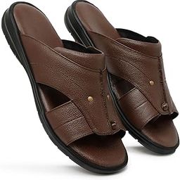 Leather Casual Slip On Sandal for Men-image-88