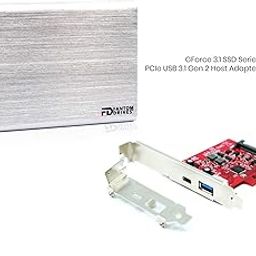 Fantom Drives CSD500S-M-HA Micronet Technology External SSD 500GB USB 3.1 Gen 2 Type-C 10Gb/s with PCIe Host Adapter - Mac - GFORCE 3.1 SSD Series 2.5 inches Brushed Silver-21
