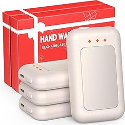 AI Hand Warmers Rechargeable, Reusable Portable Electric Hand Warmer, Fast Intelligent Heating in 1 Second, Gifts for Christmas, Outdoor, Golf, Hunting, Camping Accessories Ivory 4Pack-image-46