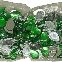 Thilagam Shape Kundan Stones- 50 Grams Packet, Around 115 to 125 Stones in Packet(Colour Optional) Size-1.8cmx1.3cm (Light Green)-picture-10
