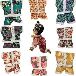 AJCRAFZ Laddu Gopal Cotton Summer Dress Pack of 8 l Ladoo Gopal Cotton Suit for Thakur Ji l Krishan Ji.. Size 0 1 2 3 4 5 6-image-66