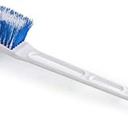 Kleeno Cello Plastic by Cello Eco Hockey Toilet Brush | Longer Handle Ergonomic Design | Angular Design to Reach All Corners | Set of 1, Blue & White-18