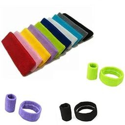 KTM Healthcare® Blue : 2 PC Men Women Sports Terry Cloth Sweatband Tennis Wrist Sweat Bands Basketball Wristband Gym Wrist Wraps Sweatband Headband-image-26