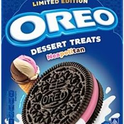 OREOS Dessert Treats Neapolitan Flavoured Sandwich Cookies, Great Combination of Strawberry and Vanilla Cream Limited Edition 131g X Pack of 3 (From Indonesia)-image-31