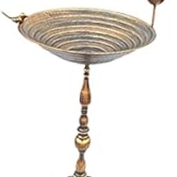 CALANDIS™ Metal Bird Bath Bowl Lawn Yard Crafts for Outdoors with Bird Statue Birdbath Bronze | Birdbaths | Bird & Wildlife Accessories | Yard, Garden & Outdoor Living-image-67