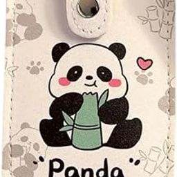 Cute Card Bag with Security Swipe Slot, Black (Panda)-image-99