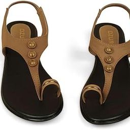 Women's Embellished One Toe Flats - EDINA_12472-picture-8