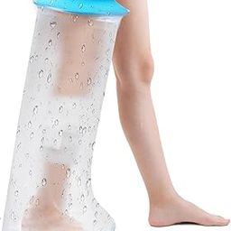Waterproof Leg Cast Cover for Shower Bath, Adult Full Leg Cast Shower Protector, Watertight Seal Cast Cover Leg for Knee Foot Ankle, No Mark on Skin Reusable-image-55