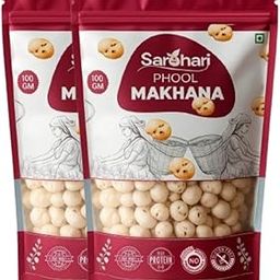 SAROHARI Phool Makhana 100g | Premium Fox Nuts for Prasadam, Fasting & Healthy Snacking | Crunchy & Natural Lotus Seeds-image-9