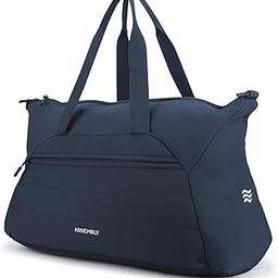 Assembly Premium Duffle Bag for Men and Women | Large Weekender Bag (45 Liters) | with Attachable Shoulder Strap Cabin Bag | Blue | Float-image-3